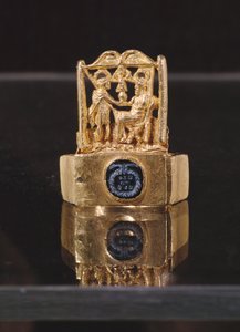 Ring, uit Blagaj bij Mostar, 3e-4e eeuw (goud)